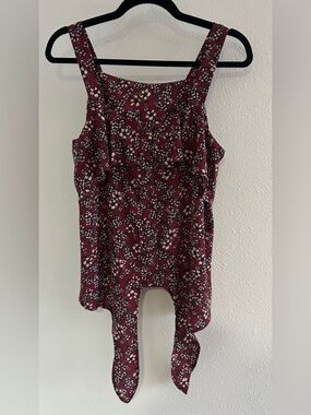 MOD Lusive Floral Tie-Hem Tank Top